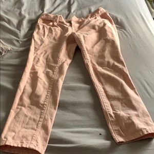 Ann Taylor The loft boyfriend pink capris